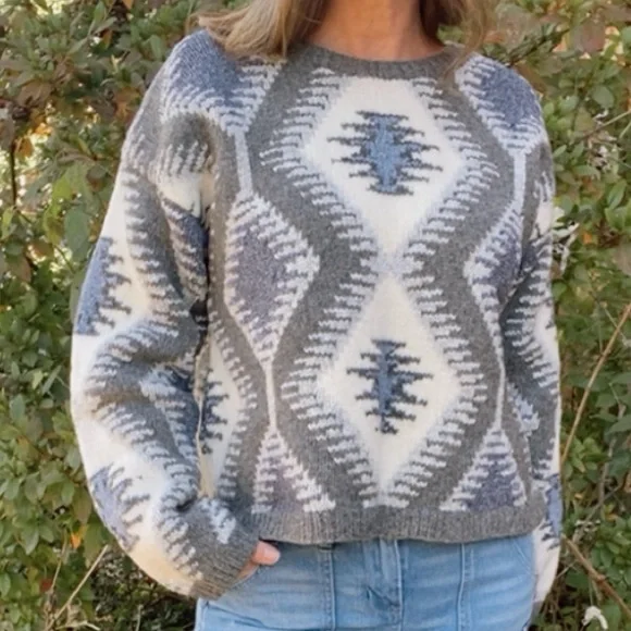 Vintage 90s western chunky sweater - Picture 5 of 5